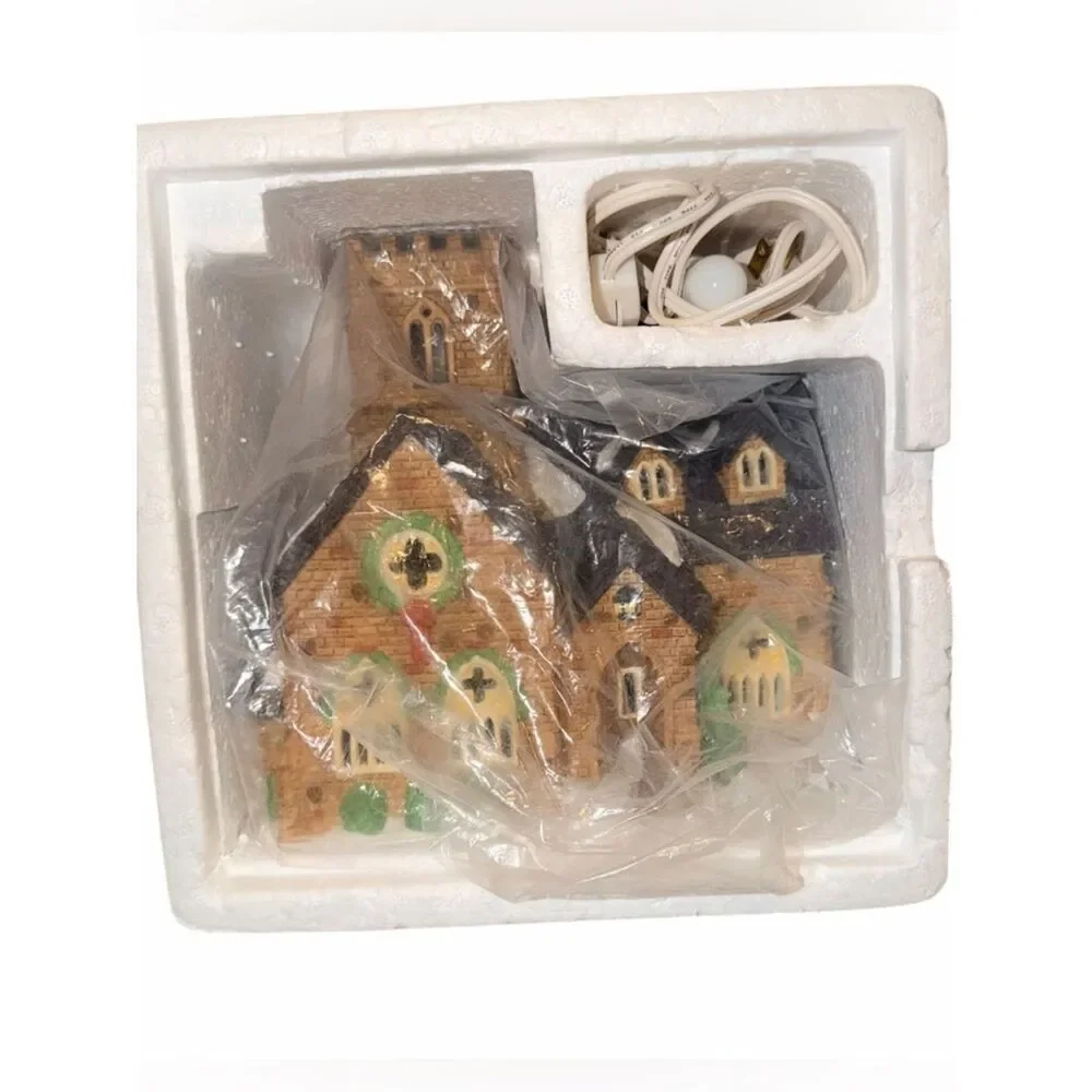 Dept 56 Knottinghill Church Dickens Village Series #5582-4 Heritage 1989 EUC Box
